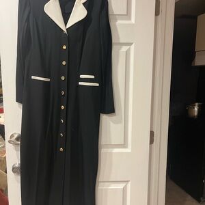 Elegant Black and White Women's Dress